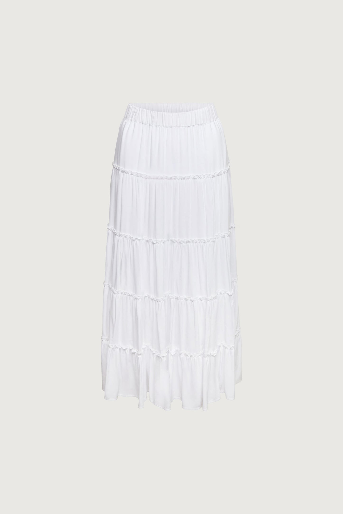 TIERED MIDI SKIRT
