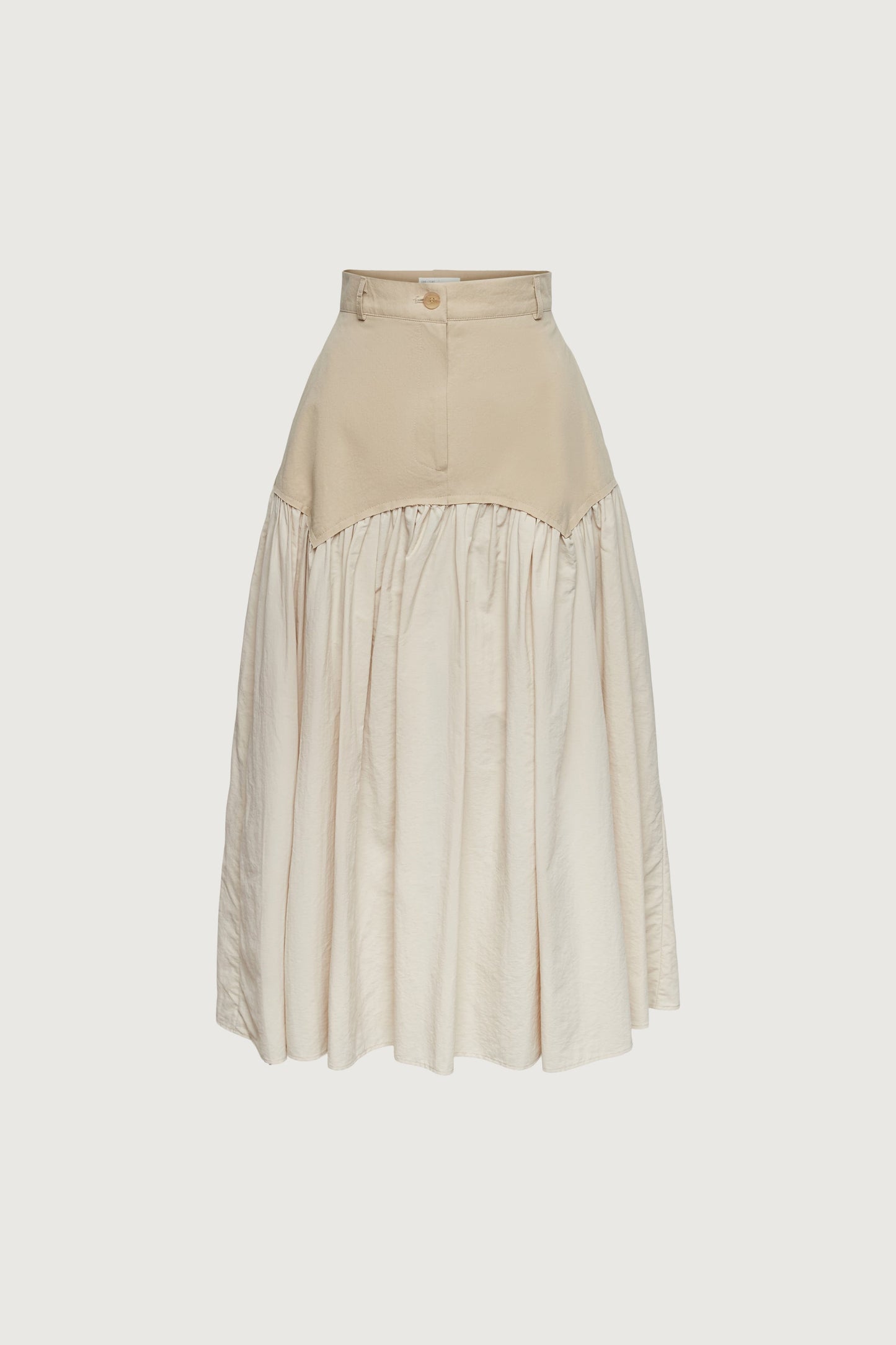 NYLON PLEATED MIDI SKIRT