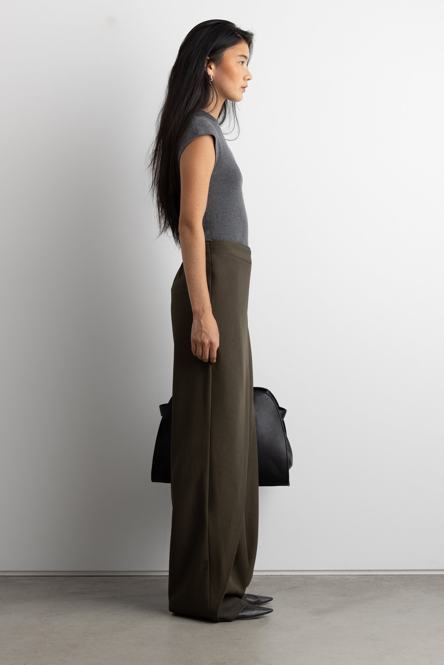 KNIT MOCKNECK TOP