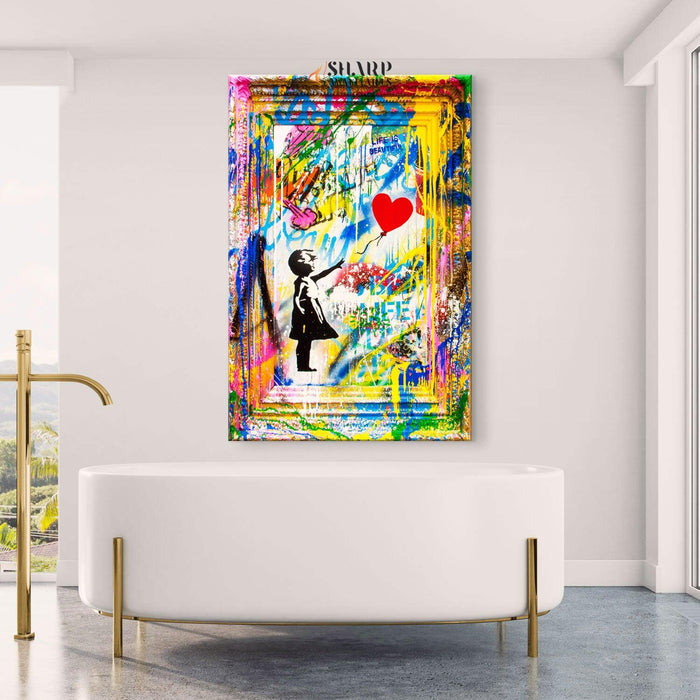 Banksy Banksy Balloon Girl Canvas Wall Art - SharpWallArts
