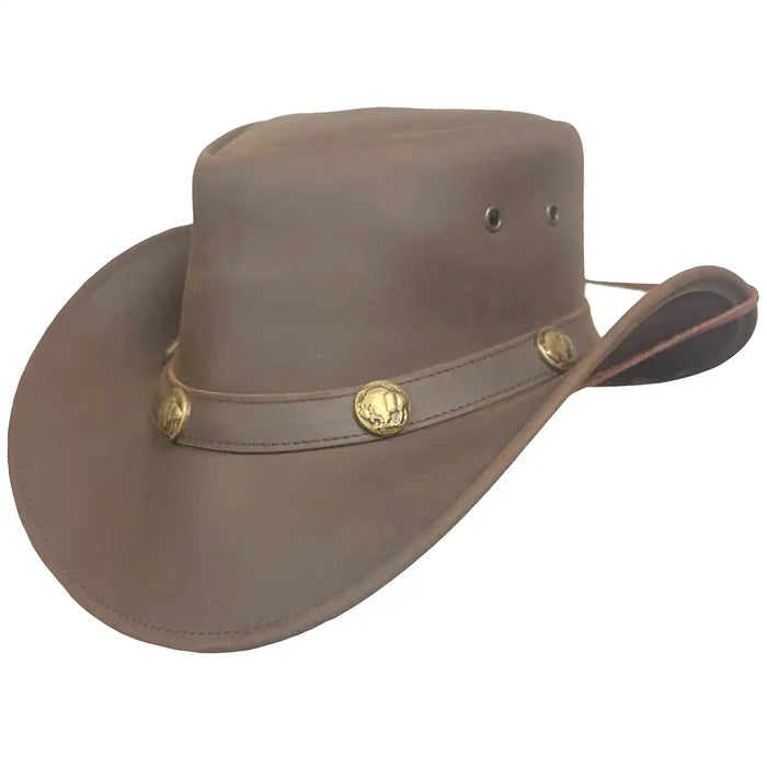 Deadwood Trading Plains -Aussie Leather Outback Hat