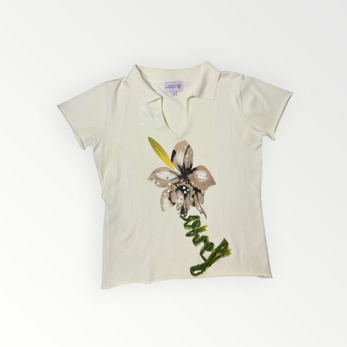 FLOWER POLO SHIRT