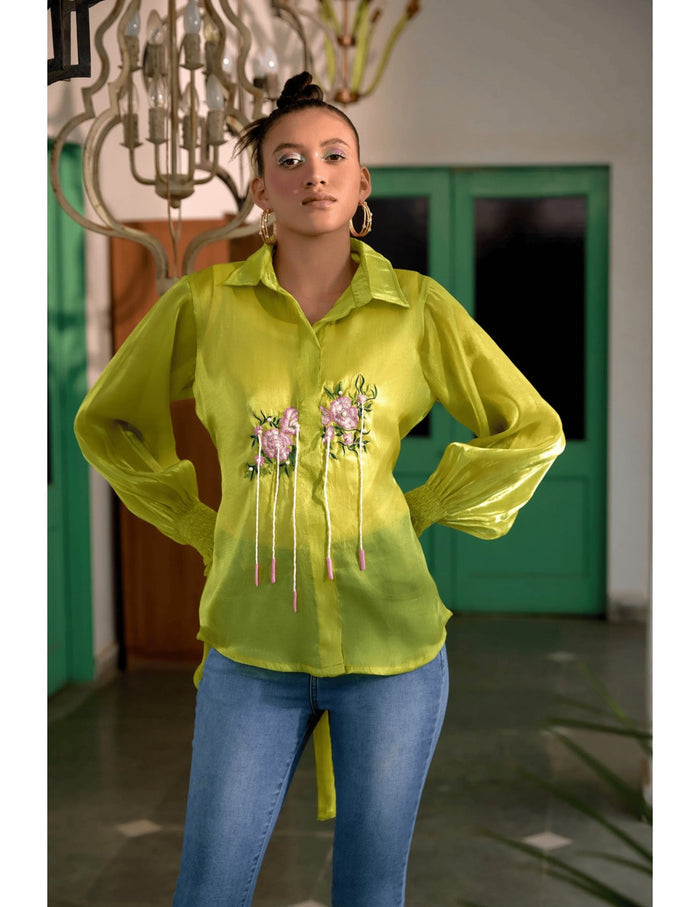 Fringe Finesse in Neon Green