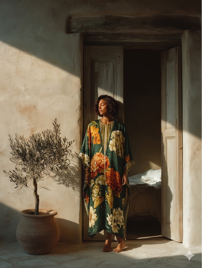 Green kaftan dress Singapore