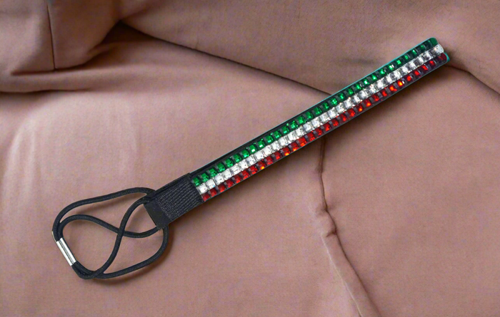 Italian Flag Jeweled Headband