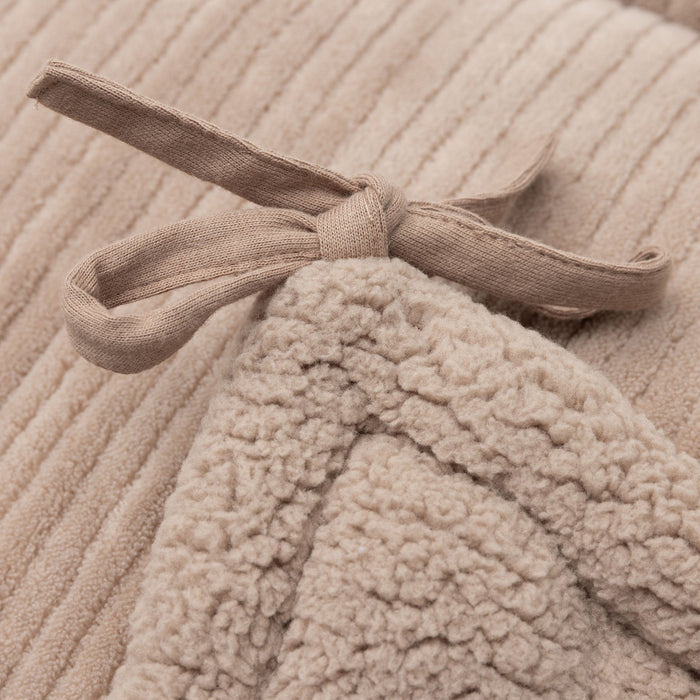Jollein - Playpen Bumper- Cloudy Rib - Milky Coffee - 180x30cm - Mabel & Fox
