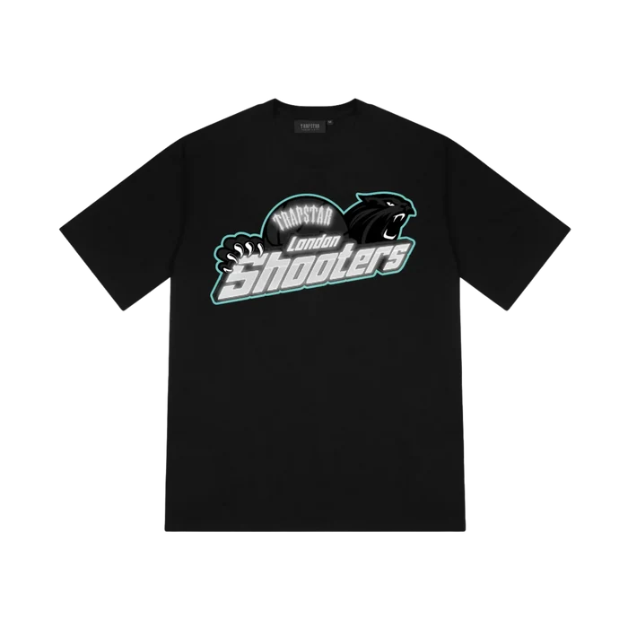 Koszulka Trapstar Shooters Reflective Tee Black TRAPSTAR Koszulki