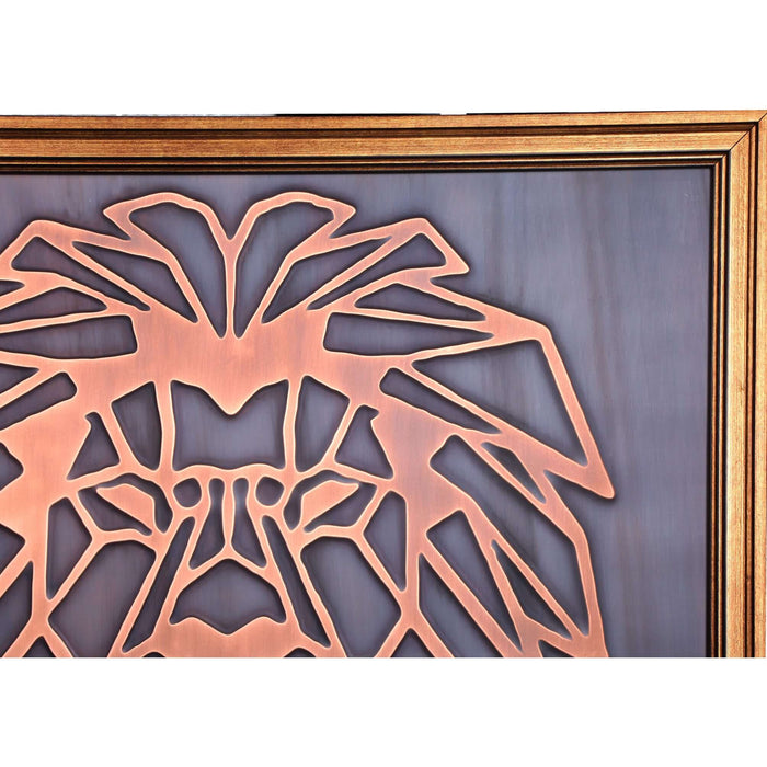 Lion Head Copper Wall Art - Artwork available at Dekadron for $109.90