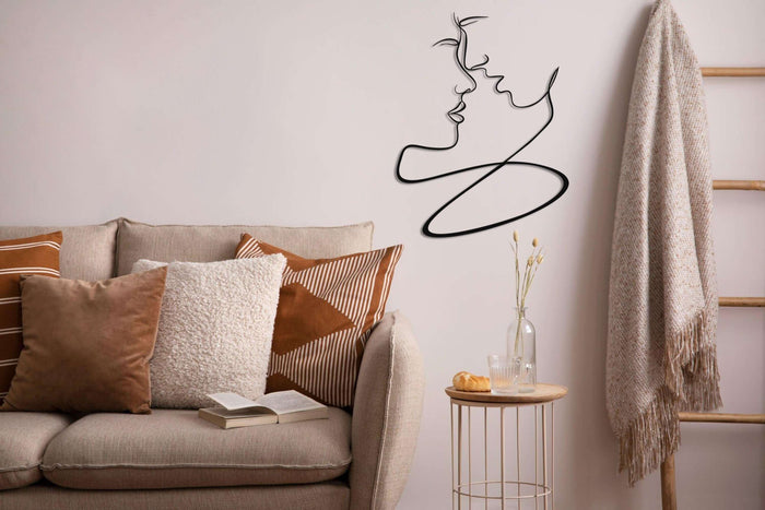 Lovers Metal Wall Art - Decor available at Dekadron for $59.90