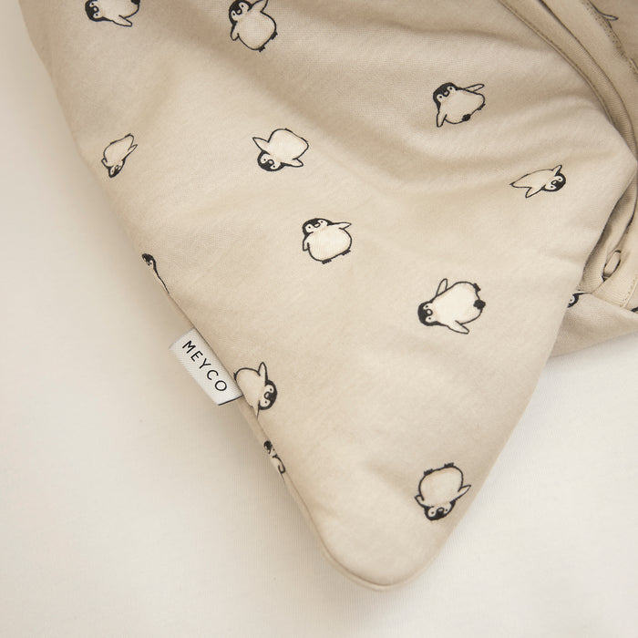 Meyco - Sleeping Bag With Detachable Sleeves - Penguin - Mabel & Fox