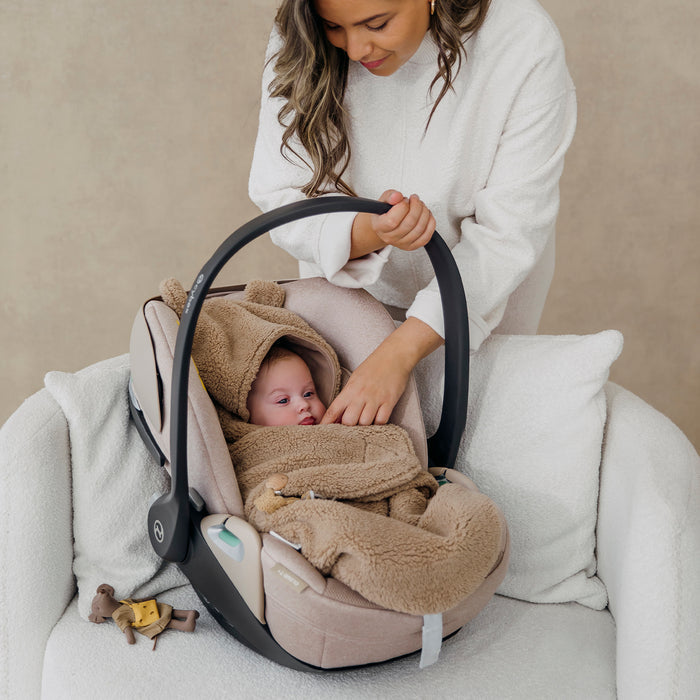 Meyco - Teddy Wrap Blanket - Warm Brown Bear - Mabel & Fox