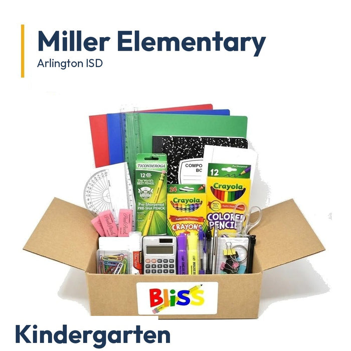 Miller Elementary Kindergarten School Supply Kit