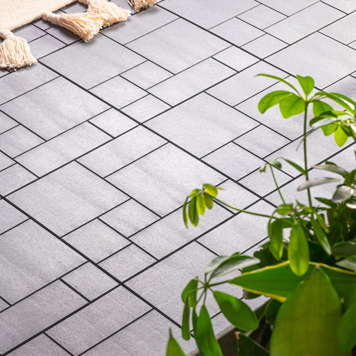 mosaic light grey decking tiles