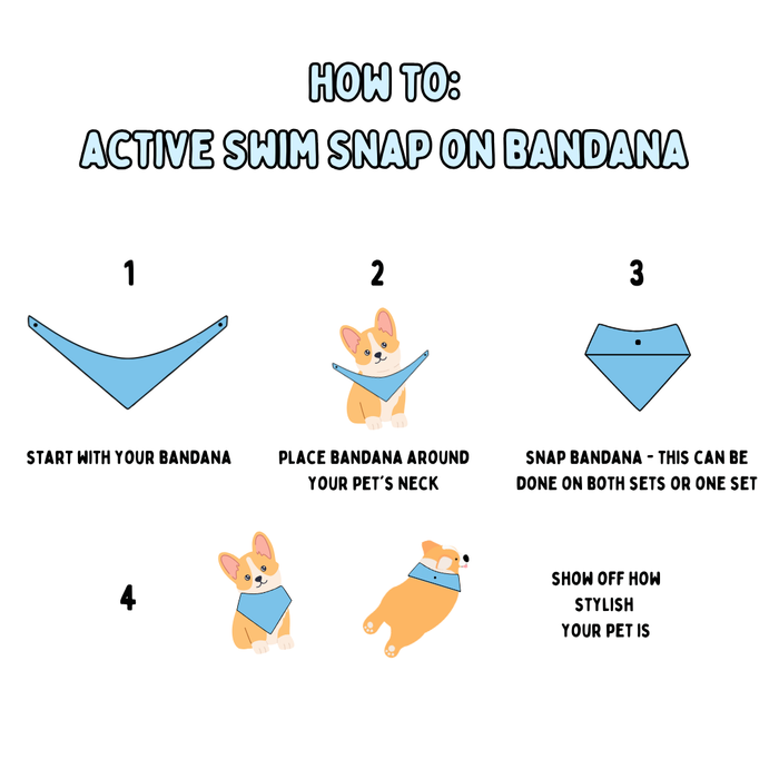 Ocean Patches - Active Snap On Bandana