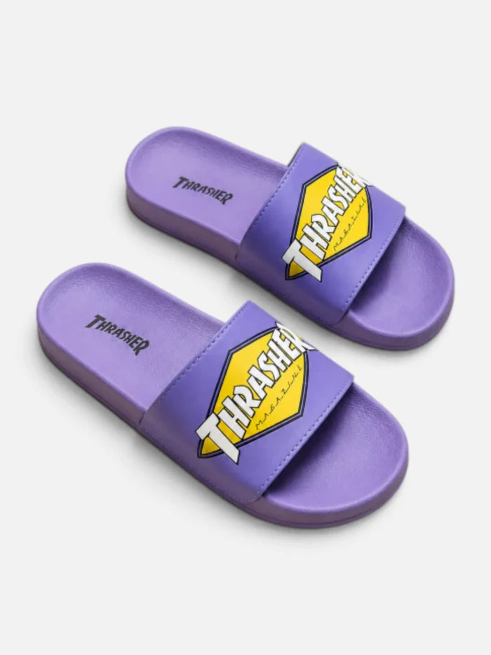 Ojota Thrasher Sliders Diamond Violeta