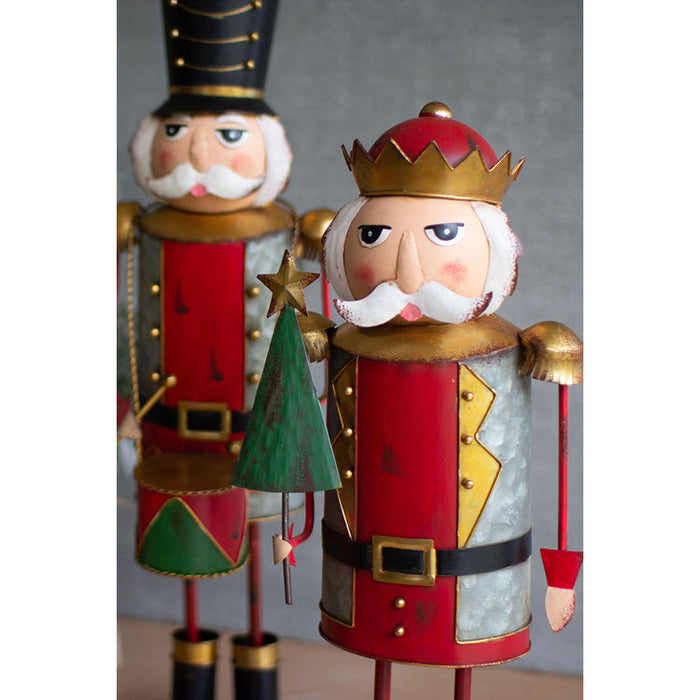 Painted Metal Nutcrackers Set/3