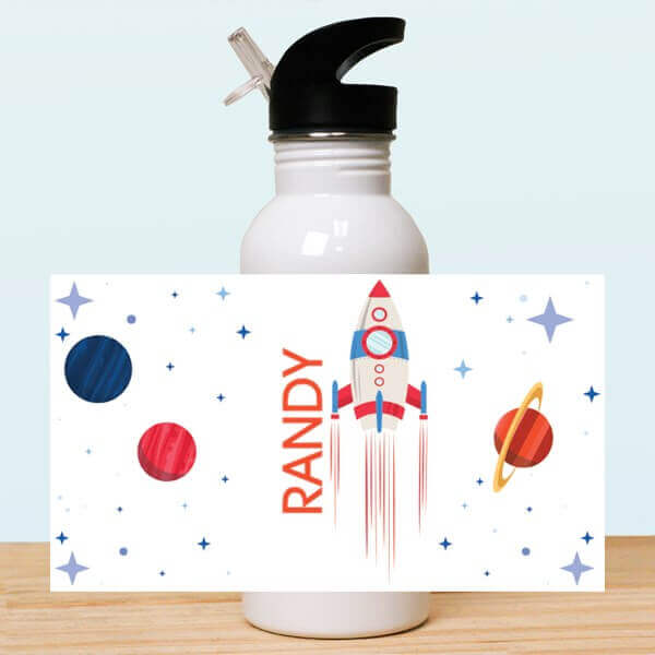 Bliss EDU Rocket Ship with Planets Water Bottle