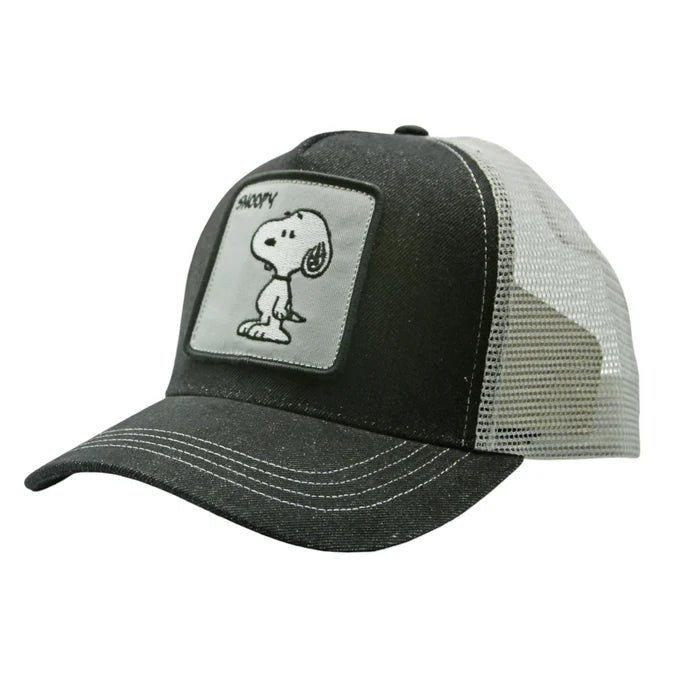 Peter Grimm Snoopy - Black Denim Peanuts Trucker Cap