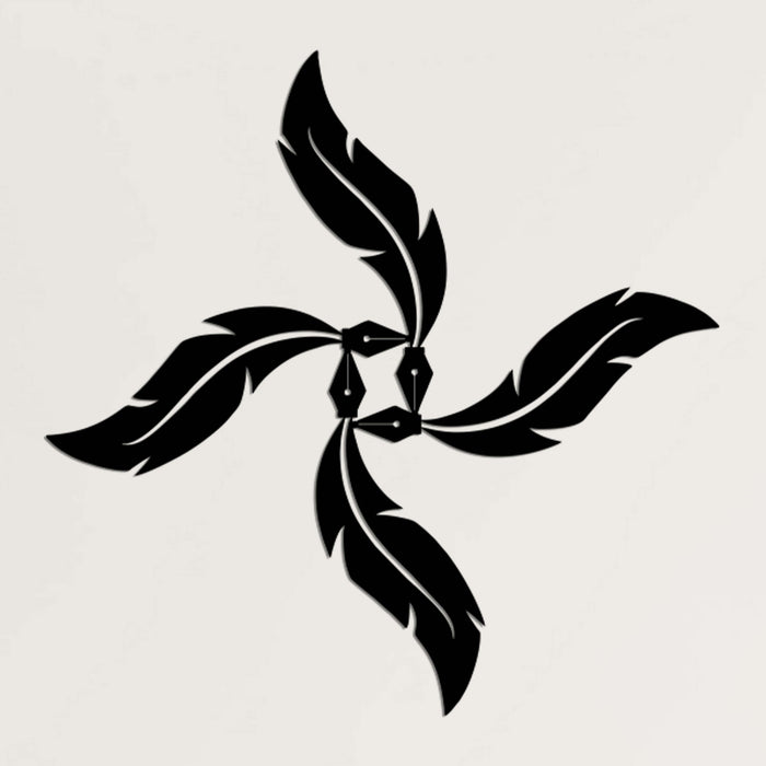 Quill Metal Wall Art - Decor available at Dekadron for $99.90