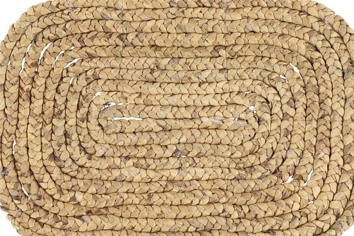 RECTANGULAR BRAIDED BROWN WATER HYACINTH PLACEMATS
