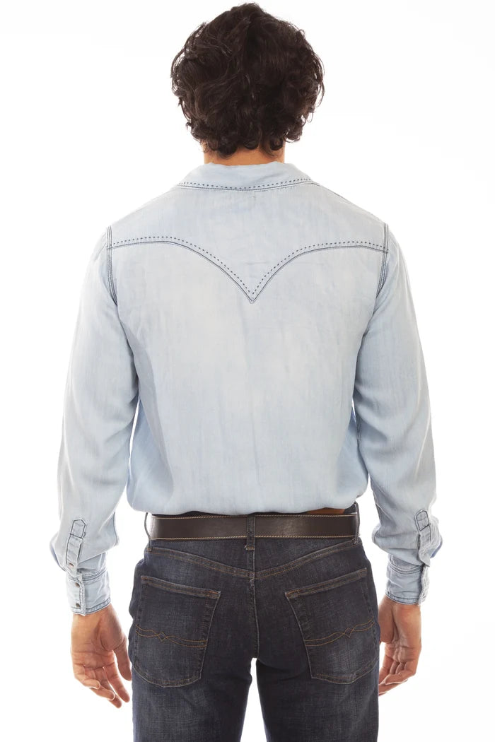 Scully Pick Stitch - Men's Denim Shirt