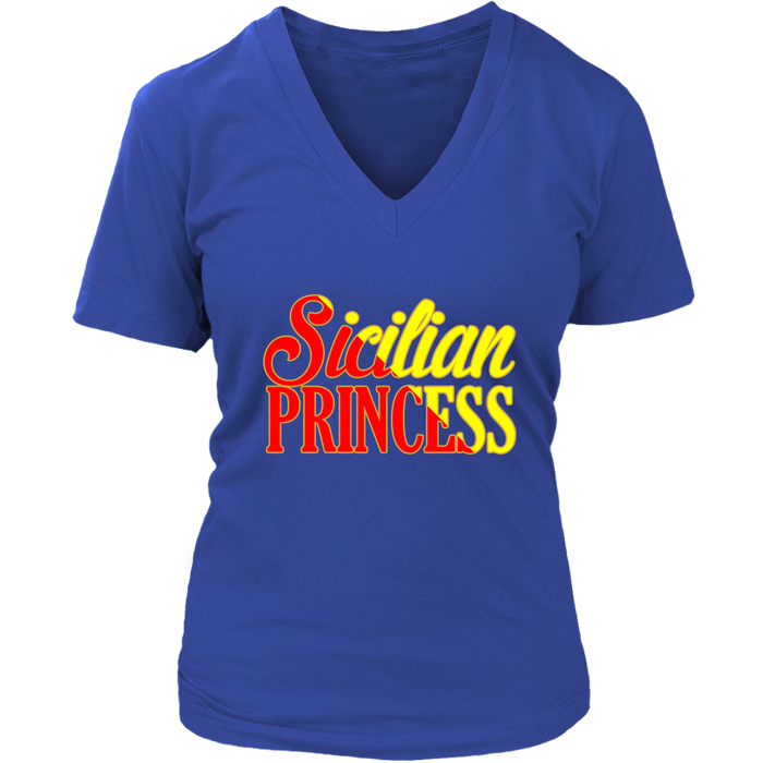 District Womens V-Neck / Royal Blue / S