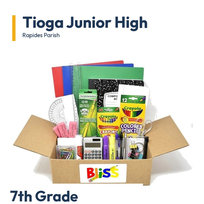 Tioga Junior High 7th Grade School Supply Kit