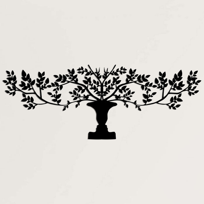 Tree With Vase Metal Wall Art - Decor available at Dekadron for $99.90