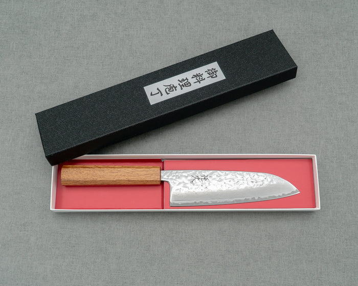 Tsunehisa AUS-10 Tsuchime Damascus 165mm Santoku