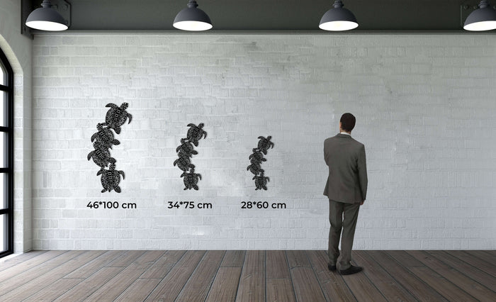 Turtle Metal Wall Art - Decor available at Dekadron for $99.90