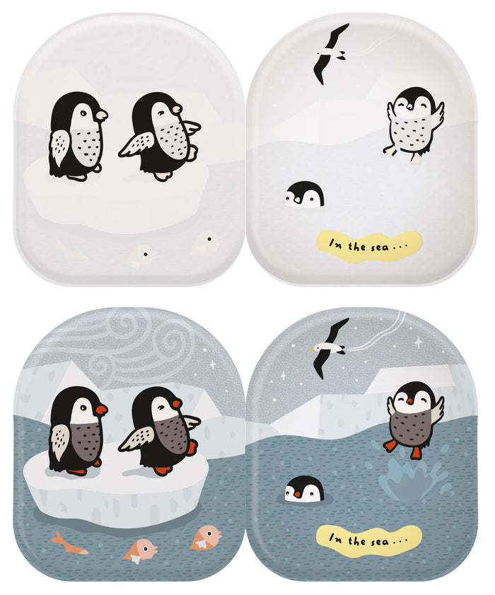 Wee Gallery - Bath Book - Penguin & Friends - Mabel & Fox