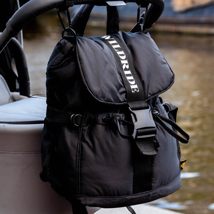 Wildride - Recycled Adult Backpack - Black - Mabel & Fox