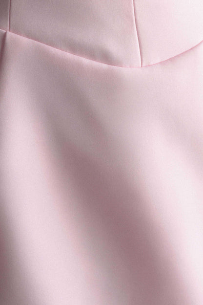 Orellia Strapless Suiting Mini Dress - Soft Pink
