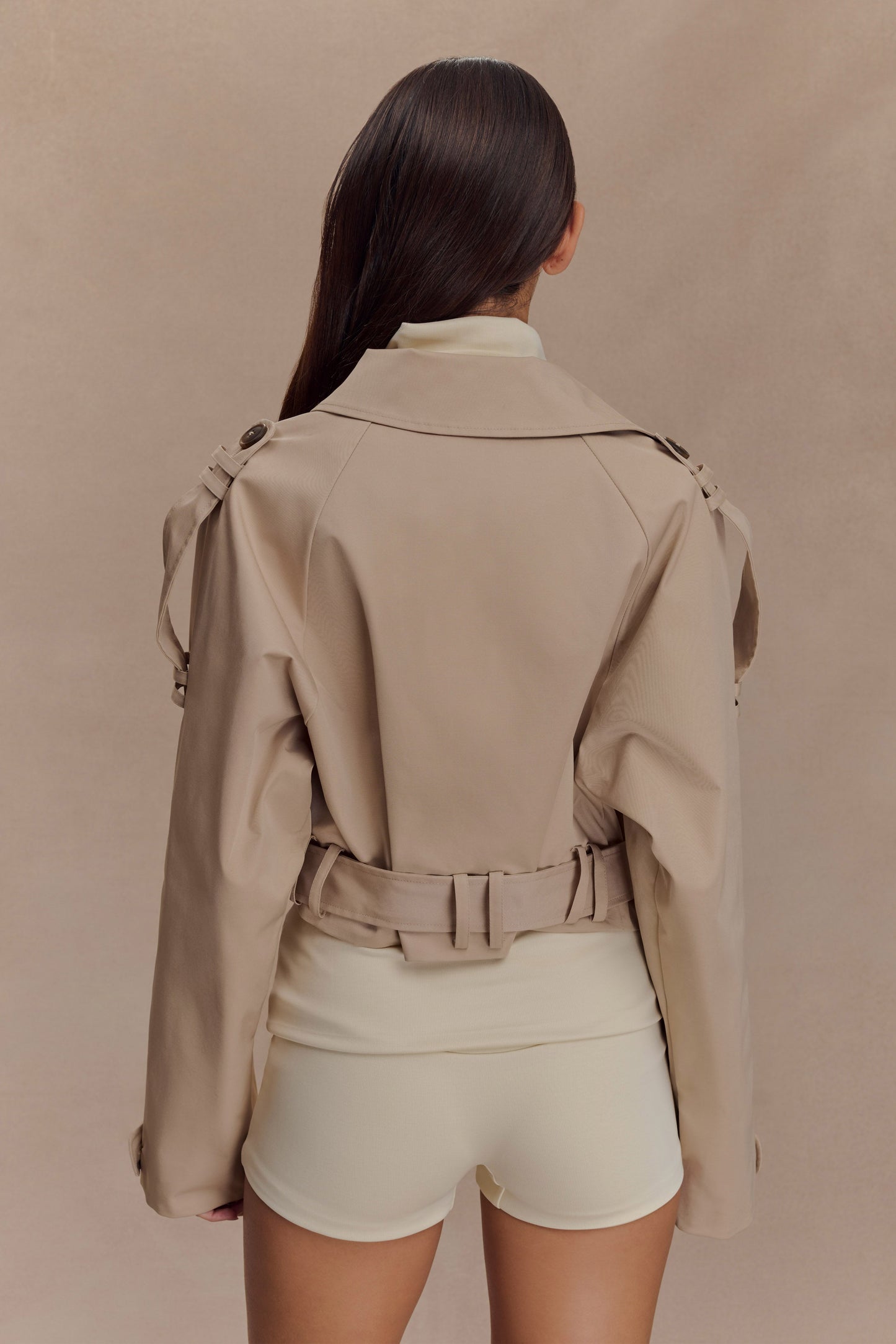 Birdie Fold Over Shorts - Ivory