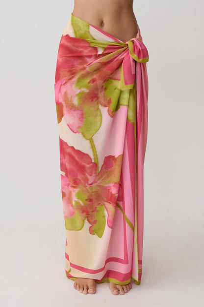 Nena Printed Sarong - Camillea Flower Print