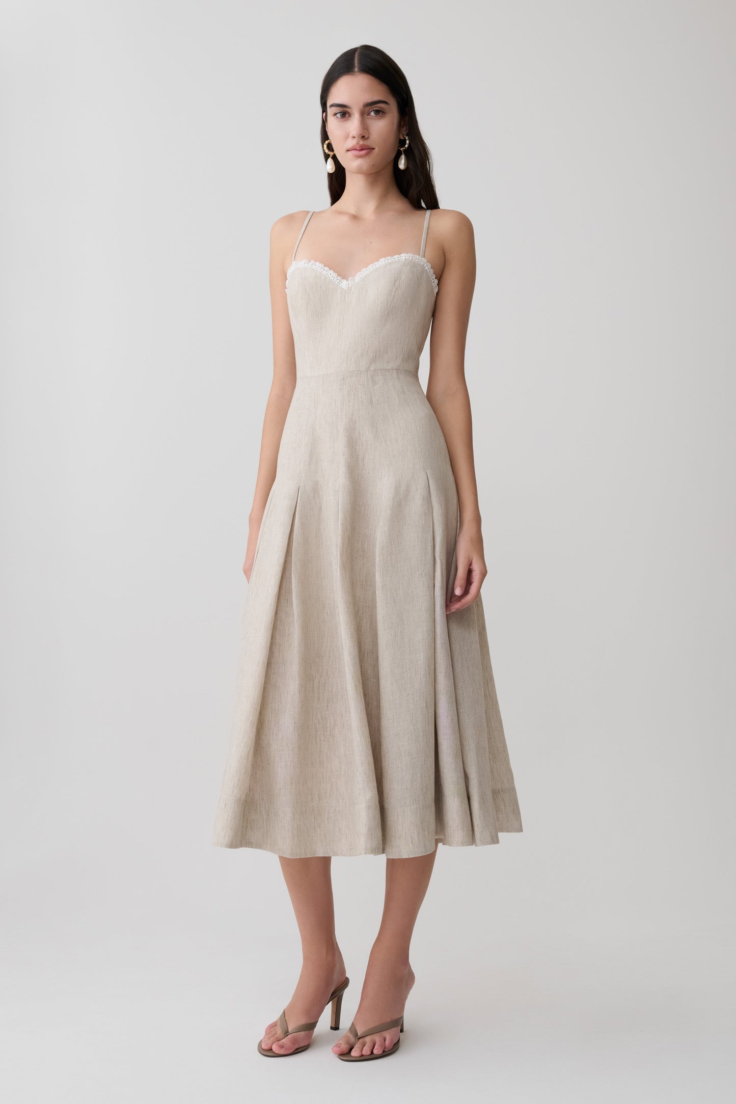 Taylor Midi Dress - Natural