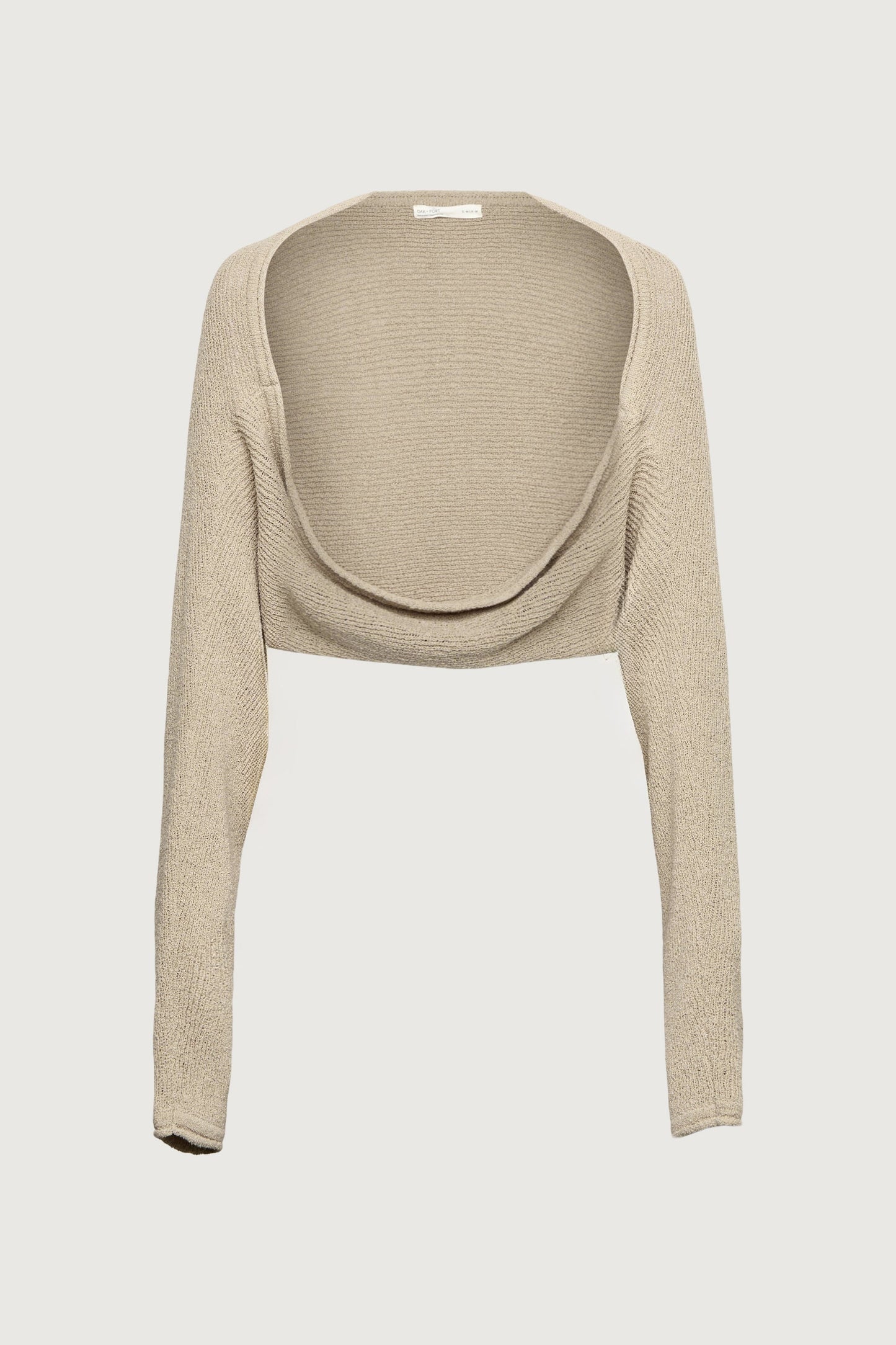 OVERSIZED RIBBED BOLERO