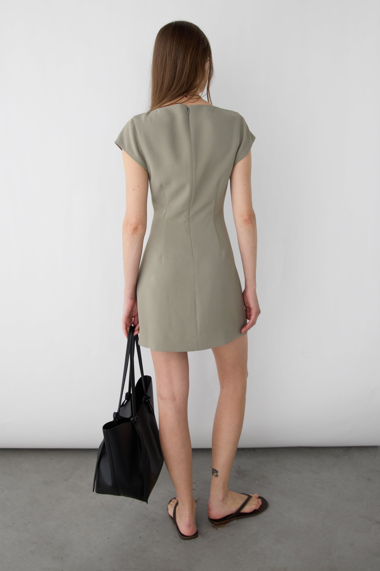 CAP SLEEVE MINI DRESS