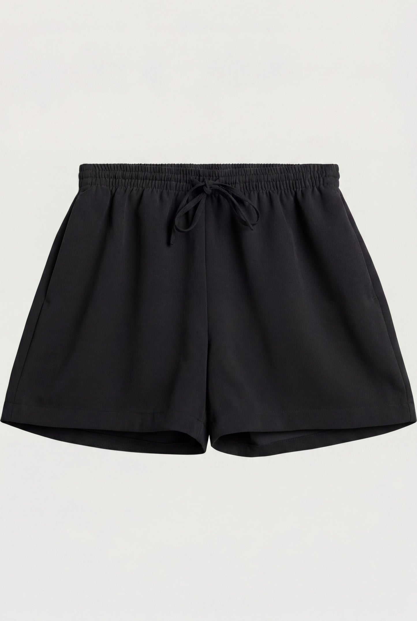 CREPE DRAWSTRING WAIST SHORT