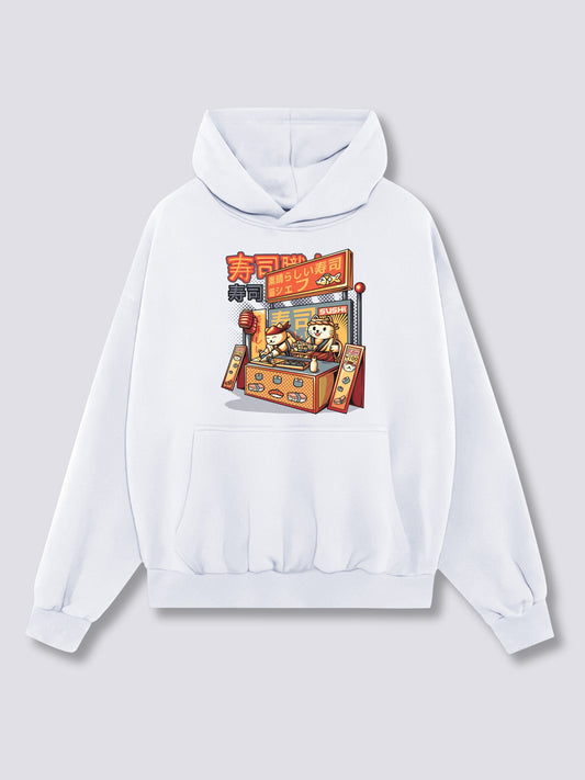 Front Print - Sushi Shop Hoodie