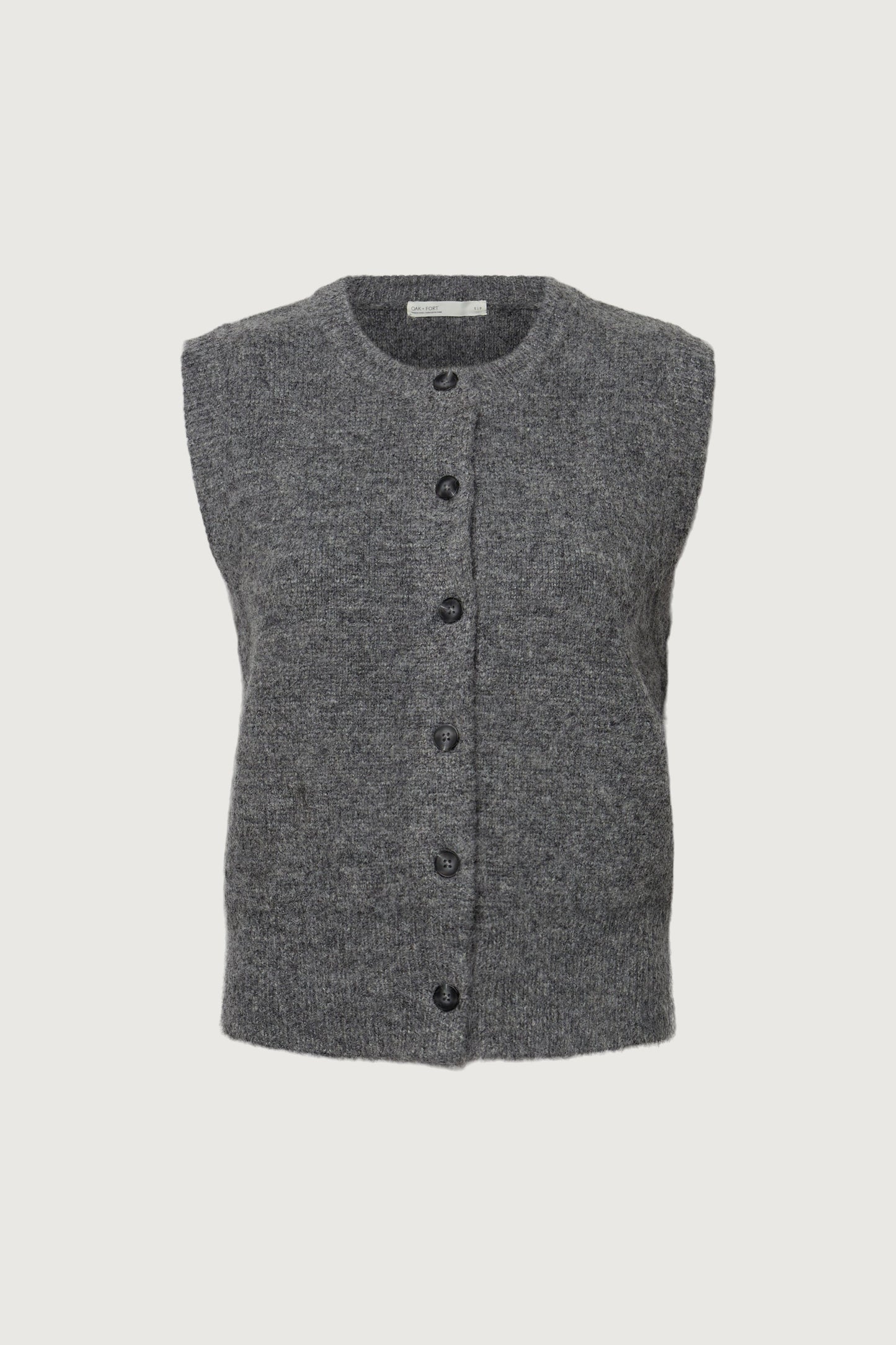 MOHAIR KNIT BUTTON FRONT SWEATER VEST