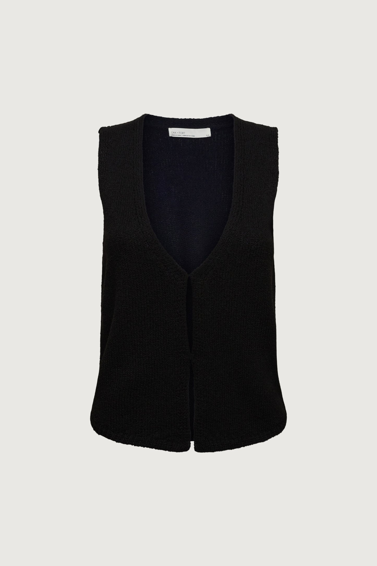 OPEN FRONT KNIT TANK