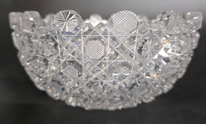 ABP cut glass bowl American brilliant period 1886 -1915 bob53