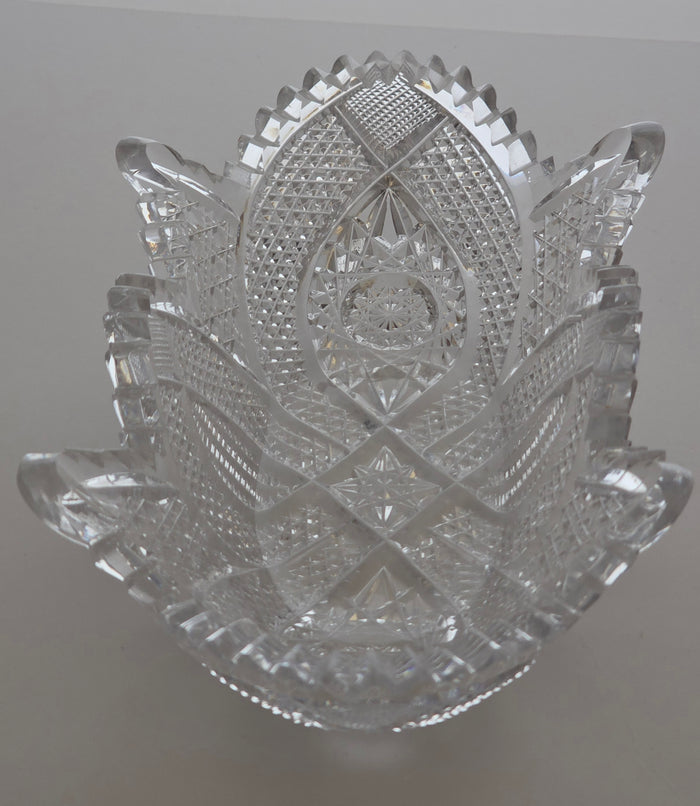 ABP Cut glass oblong shape dish bob24