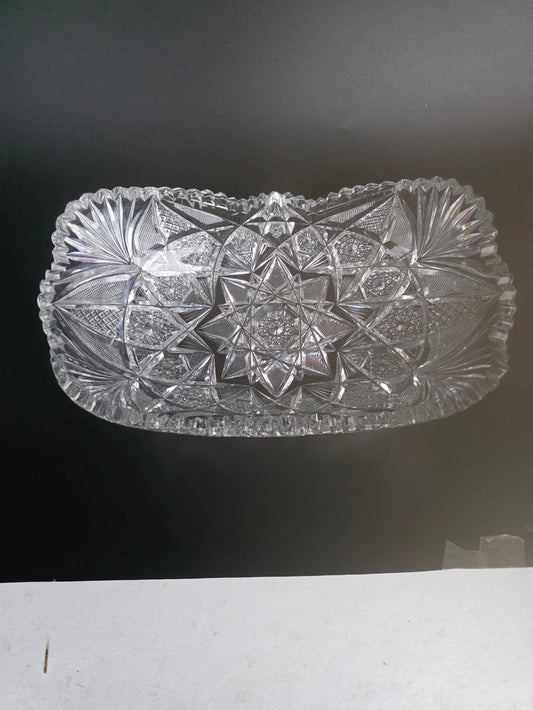 ABP Cut glass rectangular shape tray bob21