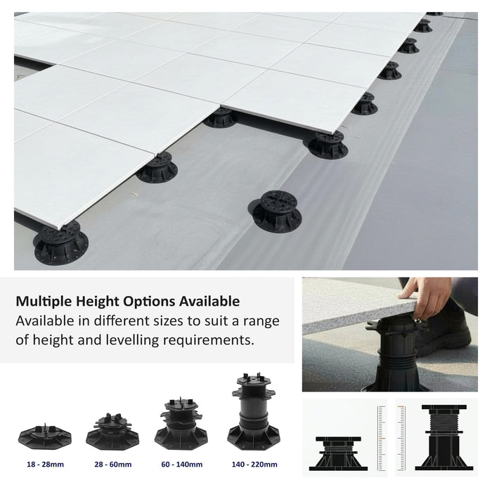 Adjustable Pedestal Support for Paving
