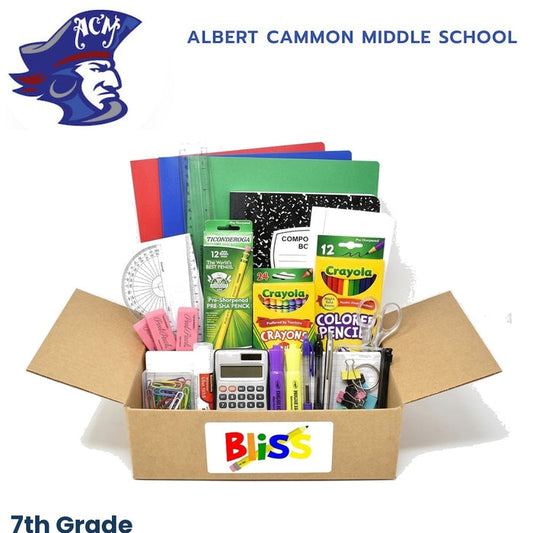Albert Cammon Middle School 7th Grade School Supply Kit