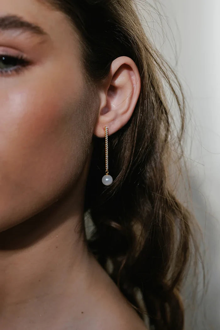 Amélie George Stella Earrings, Gold - Sample Condition
