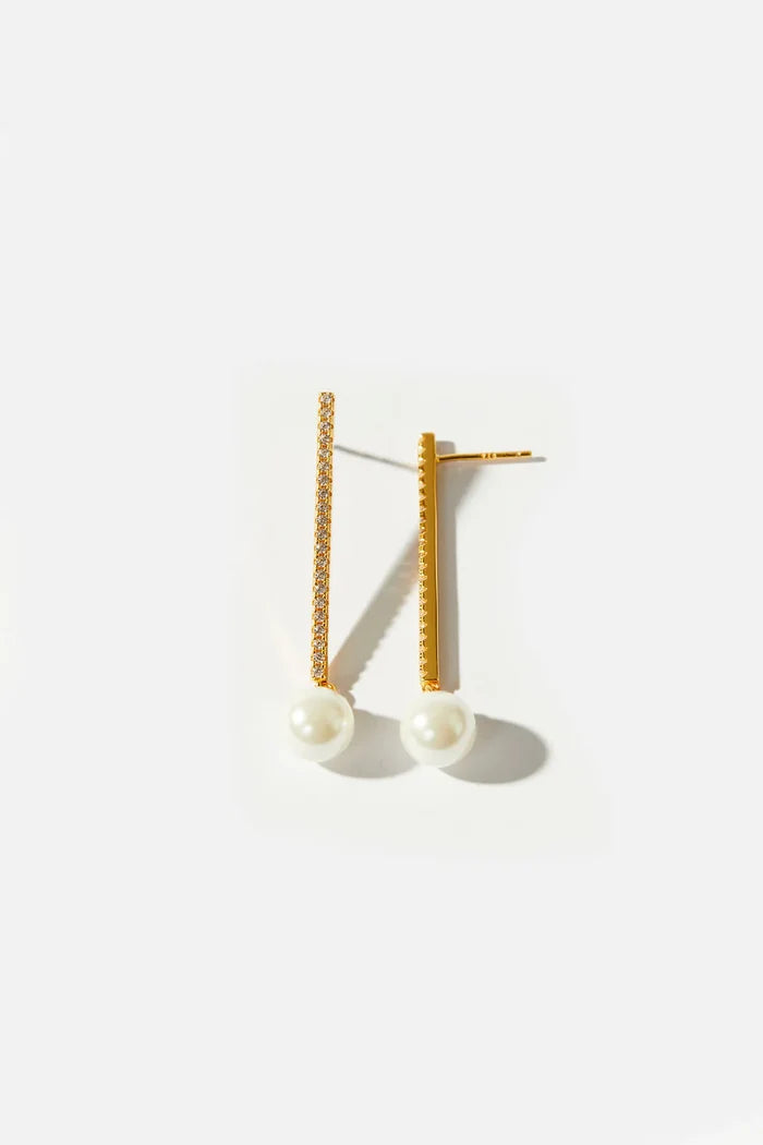 Amélie George Stella Earrings, Gold - Sample Condition