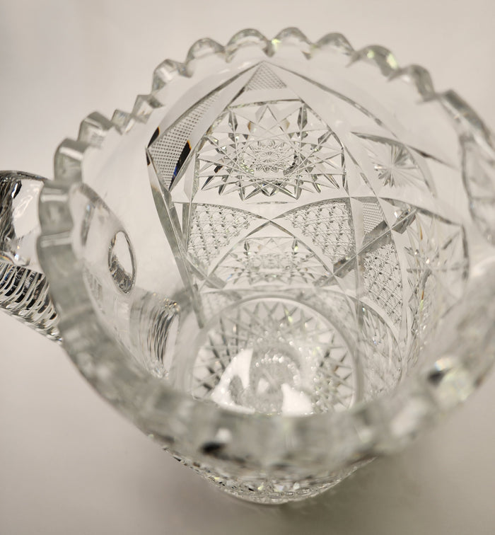 American Brilliant Period Cut Glass Antique ABP tg